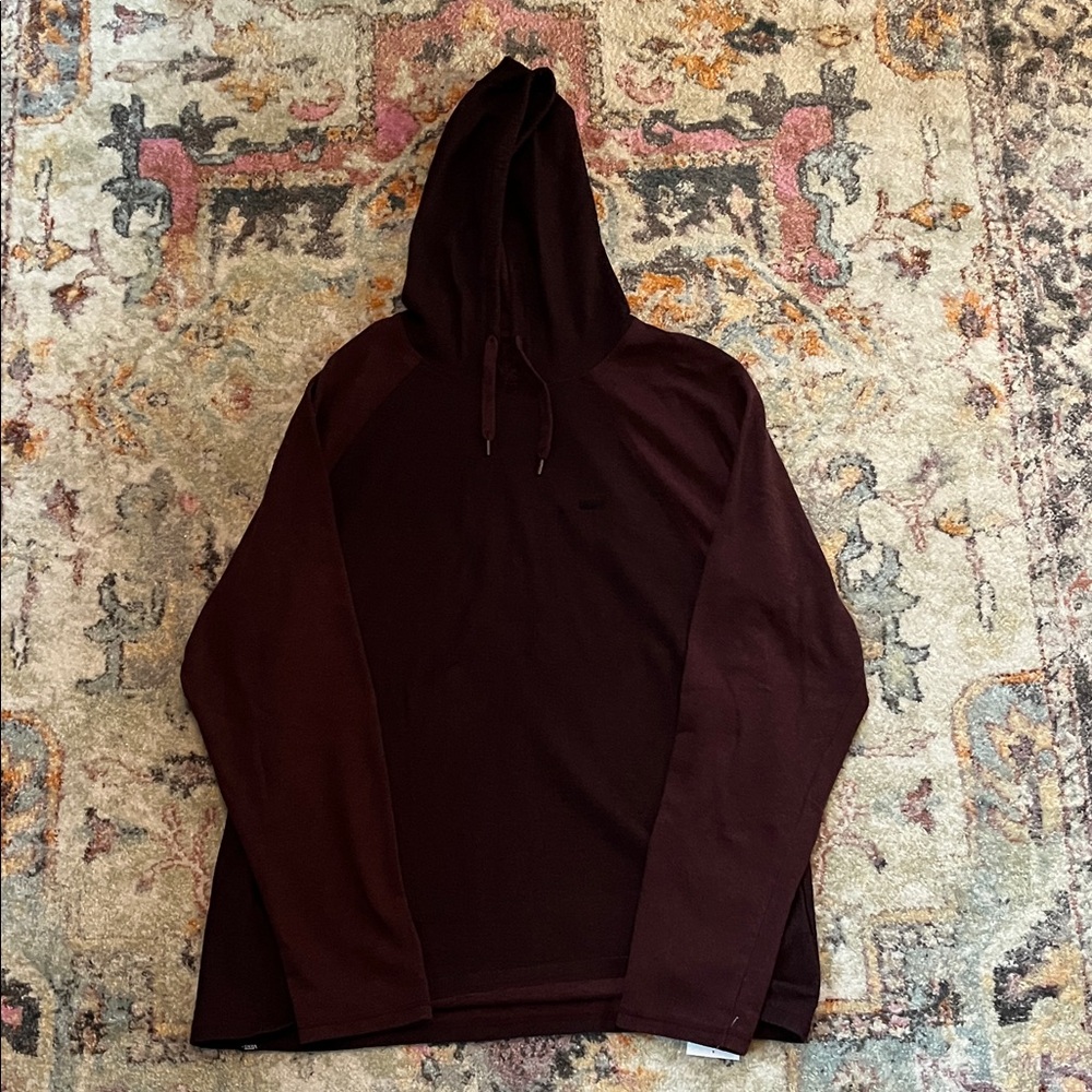 Men's Burgundy vans hoodie